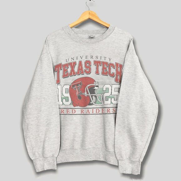 Tops - Vintage Texas Tech Red Raiders Football Sweatshirt, Retro NCAA Men Women Shirt